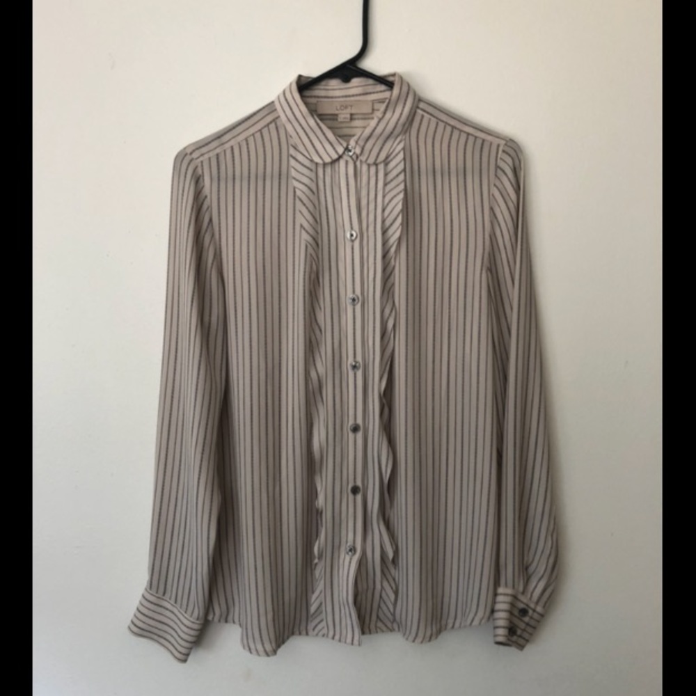 Feminine Button Up Blouse